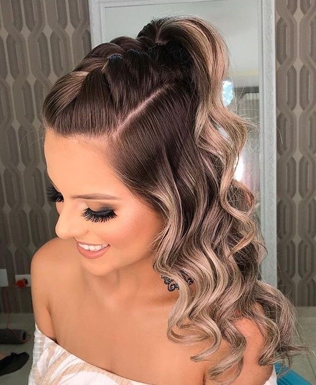 penteado com trança para festa