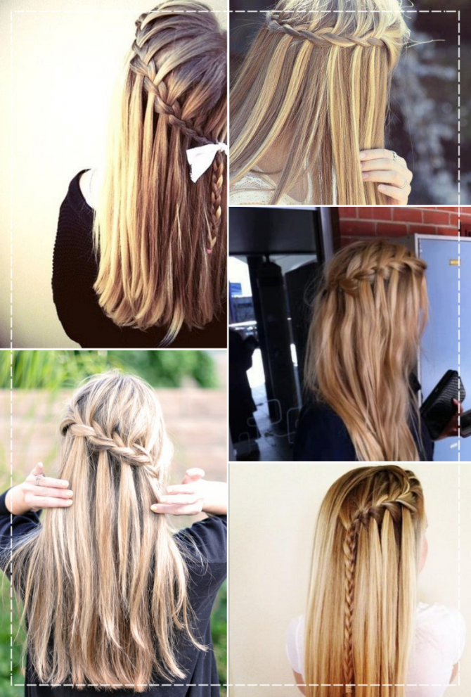 penteado y2k com trança