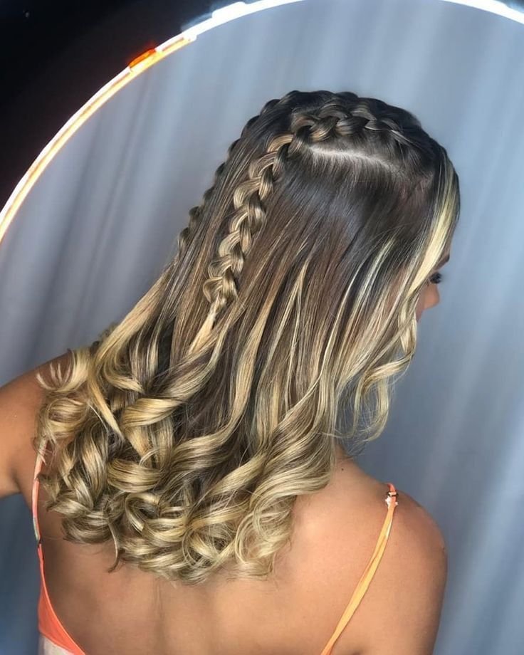penteado com trança cascata tutorial