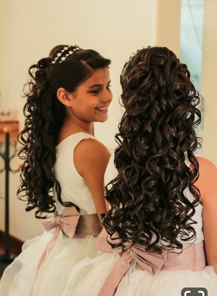 penteado daminha cabelo crespo