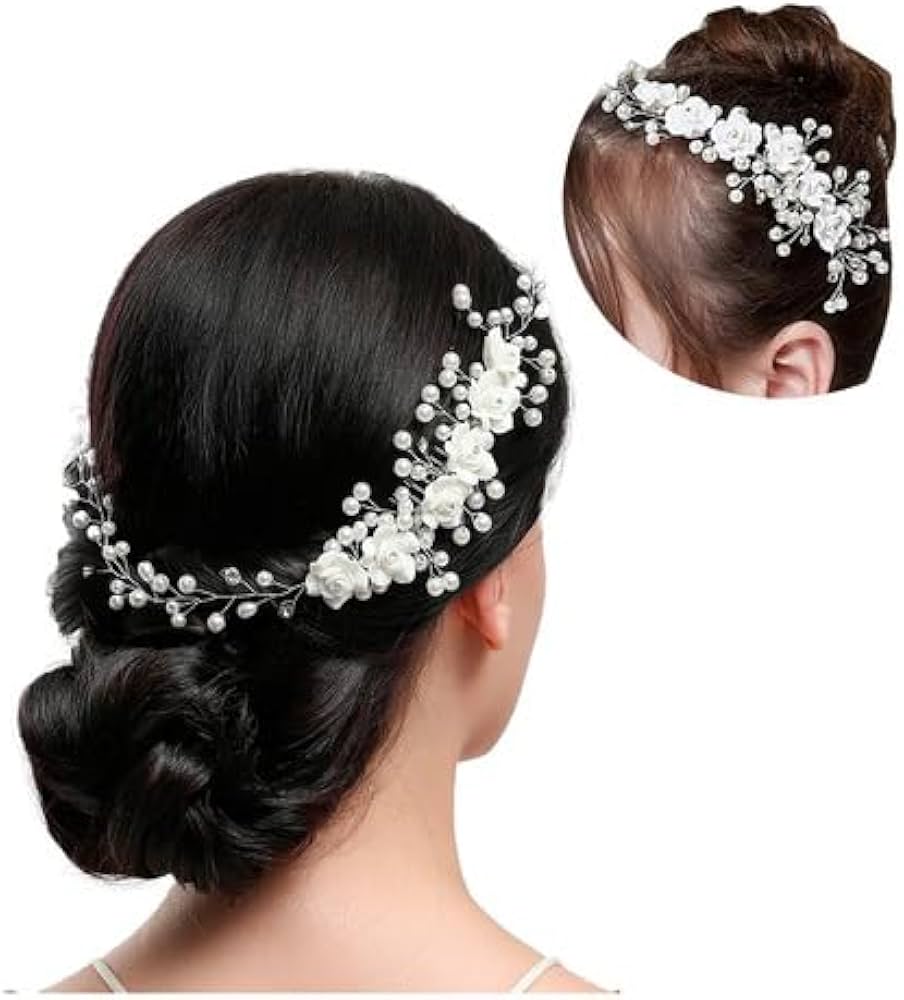 penteado daminha tiara flores