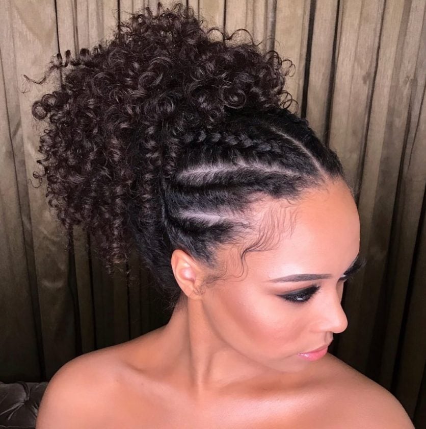 penteado com trança para festa