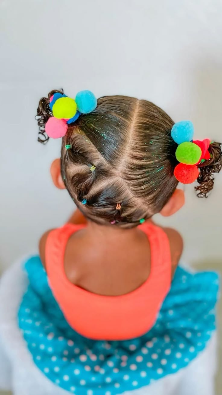 penteado carnaval com glitter