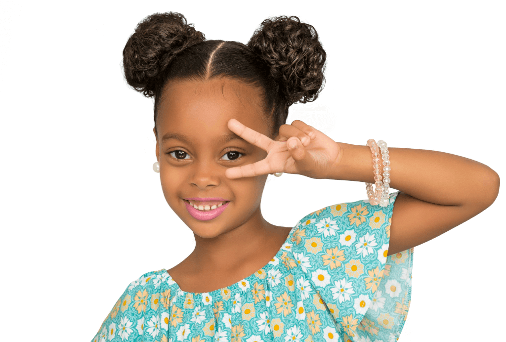 penteado para cabelo cacheado 10 anos