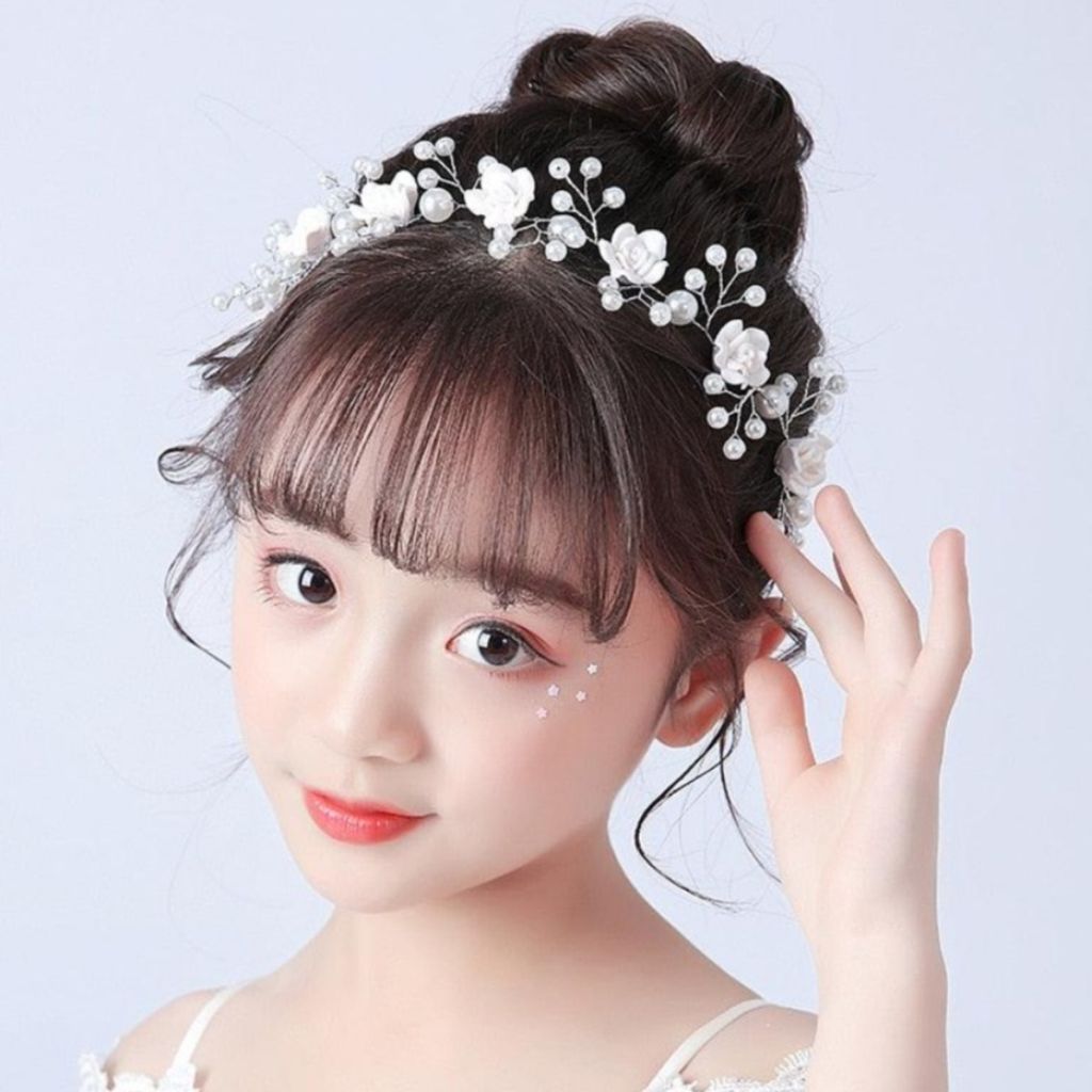 penteado infantil para casamento