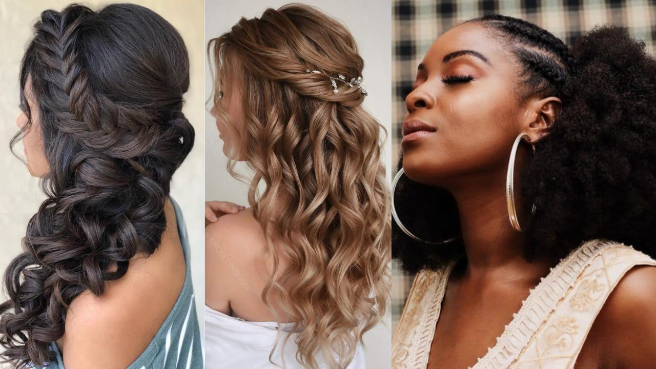 penteado semi preso casamento