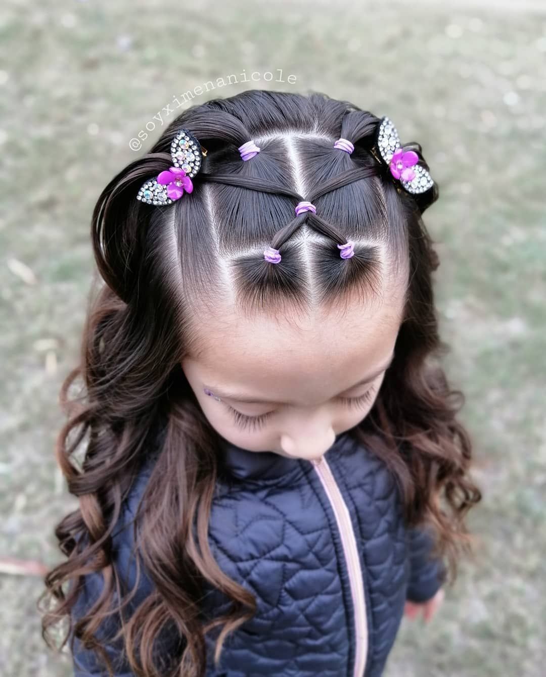penteados para cabelo cacheado infantil