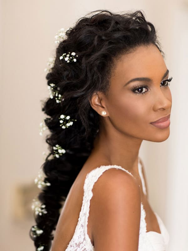 penteados para casamento cabelo cacheado