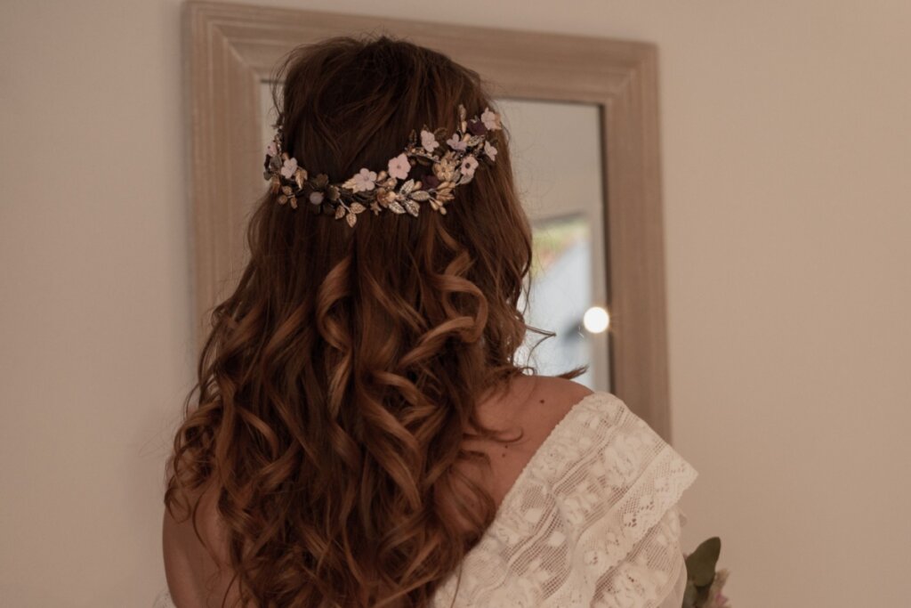 penteado noiva semi preso casamento civil