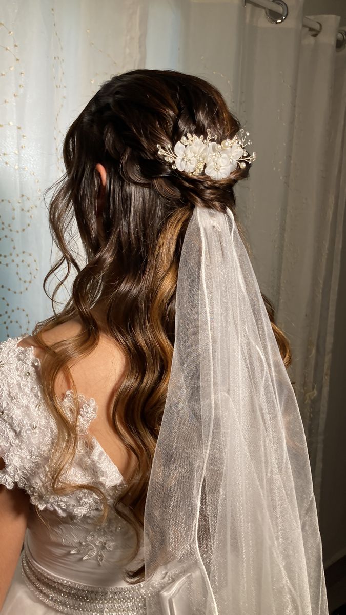 penteado noiva semi preso inspiração