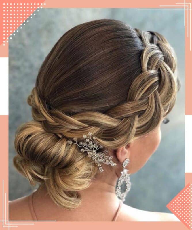 penteado elegante para casamento a noite