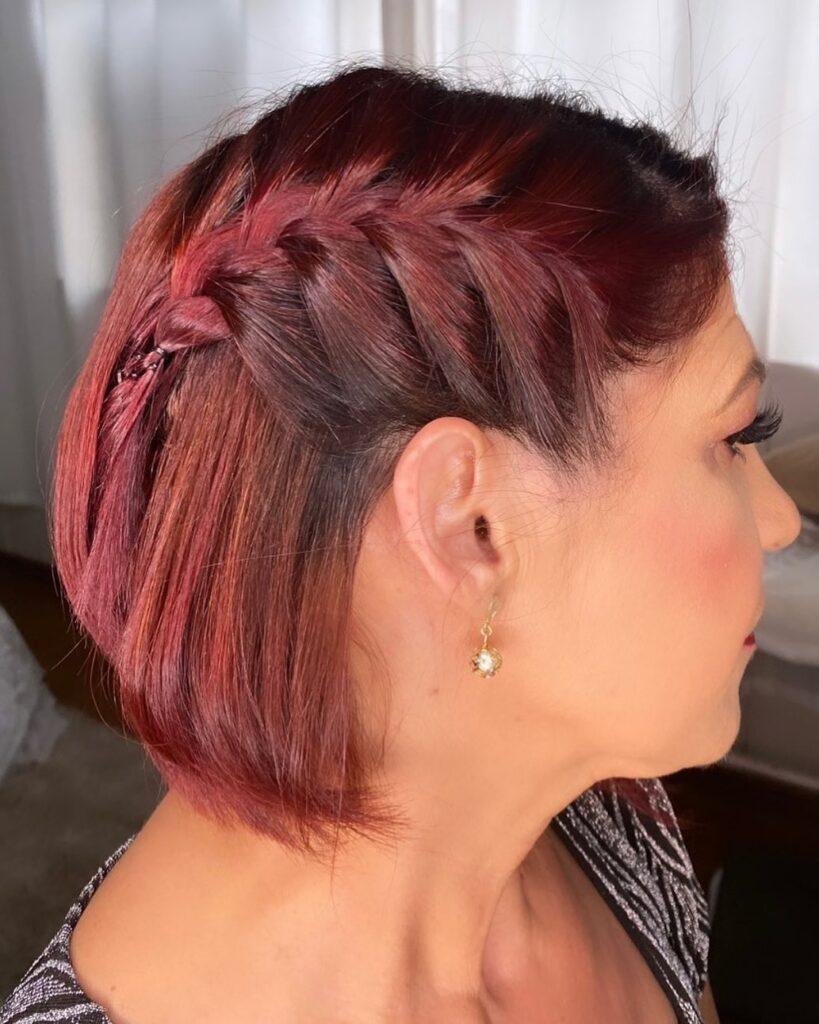 penteados para cabelo curto para casamento