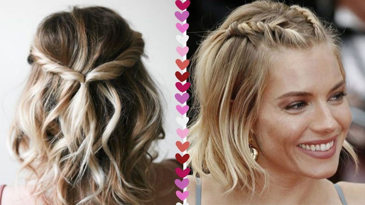 penteados para cabelo curto com franja