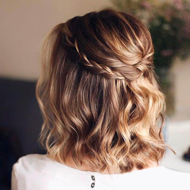penteados para cabelo curto para formatura