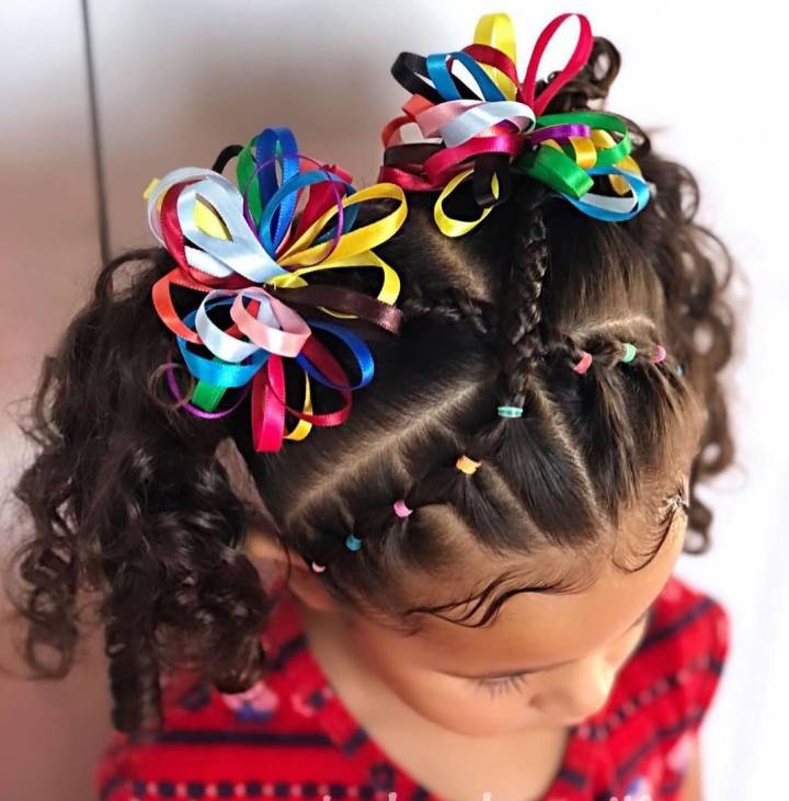 penteado junino cabelo curto criança