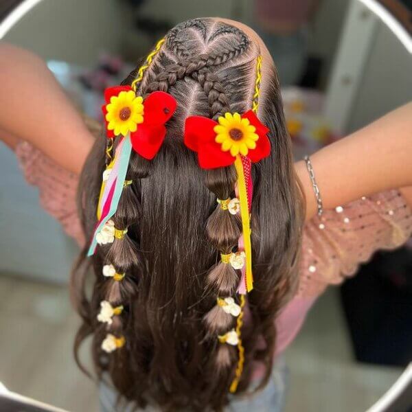como fazer penteado festa junina cabelo curto