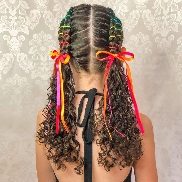 penteado fácil festa junina infantil