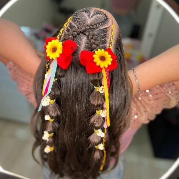 penteado junino trança fácil