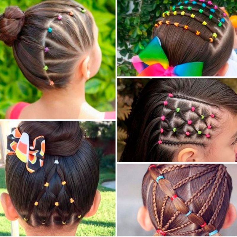 penteado infantil cacheado