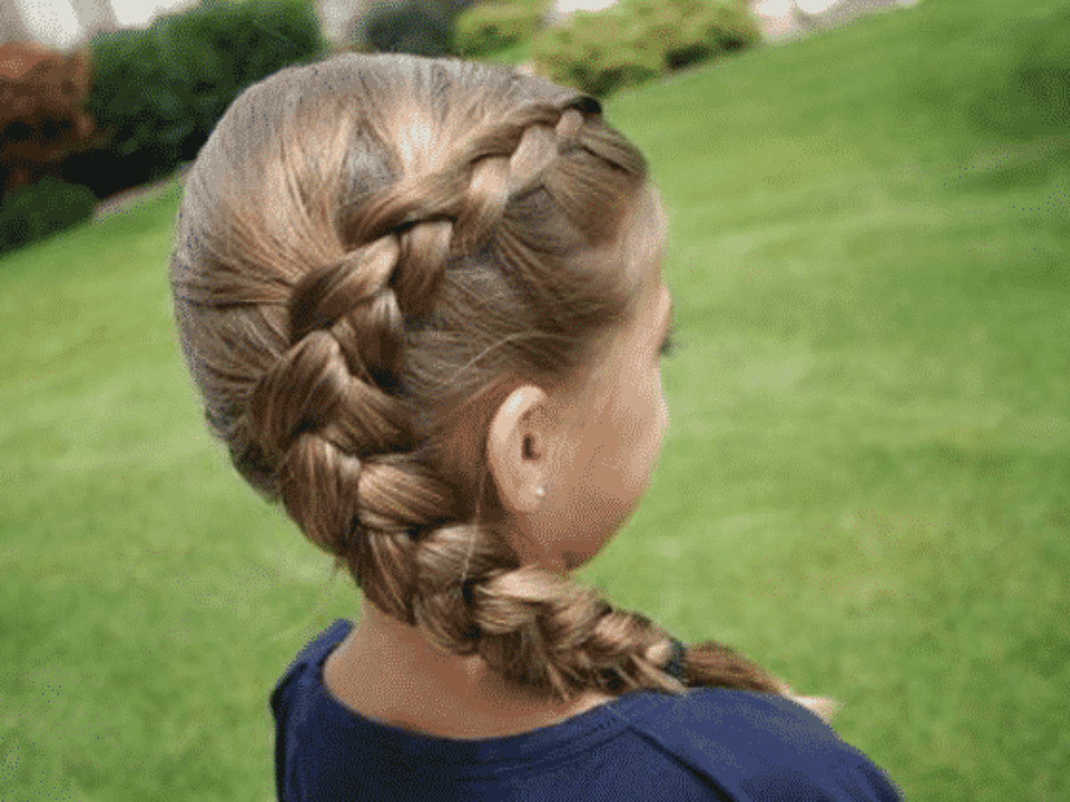 penteado infantil com laço