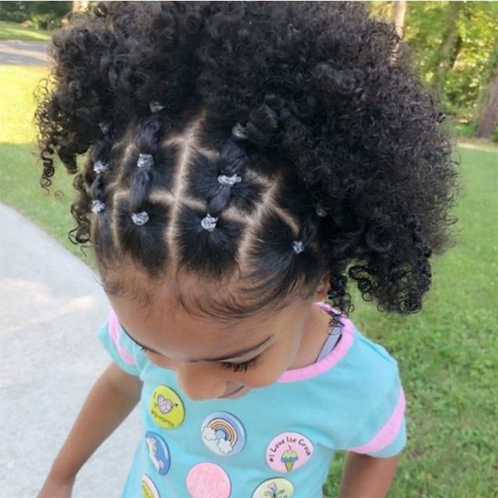 penteado infantil cabelo crespo fácil