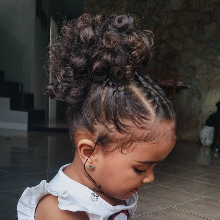 penteado infantil cabelo crespo festa