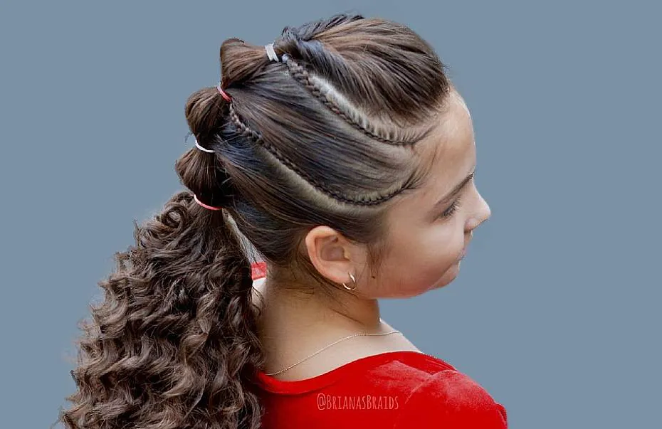 penteado para bebê cabelo crespo