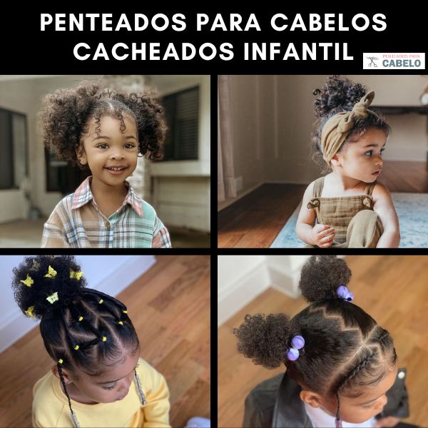 penteado infantil cabelo crespo escola
