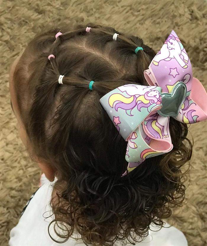 penteado para escola cabelo curto infantil