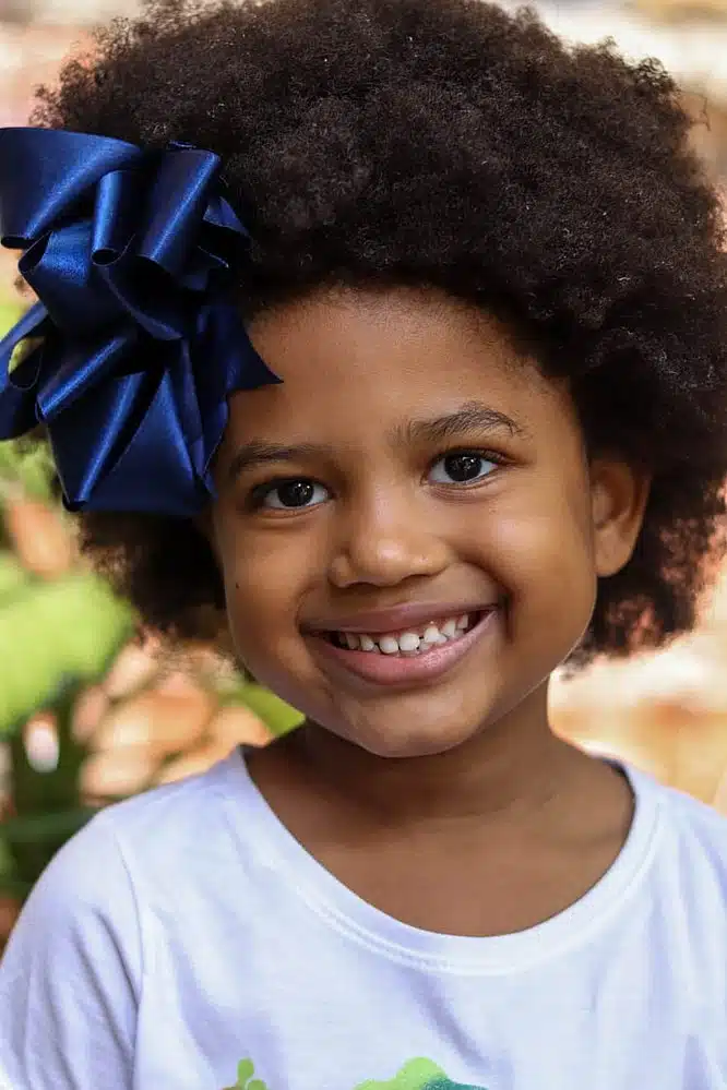 penteado para cabelo crespo curto infantil