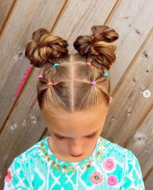 penteado para bebê cabelo curto