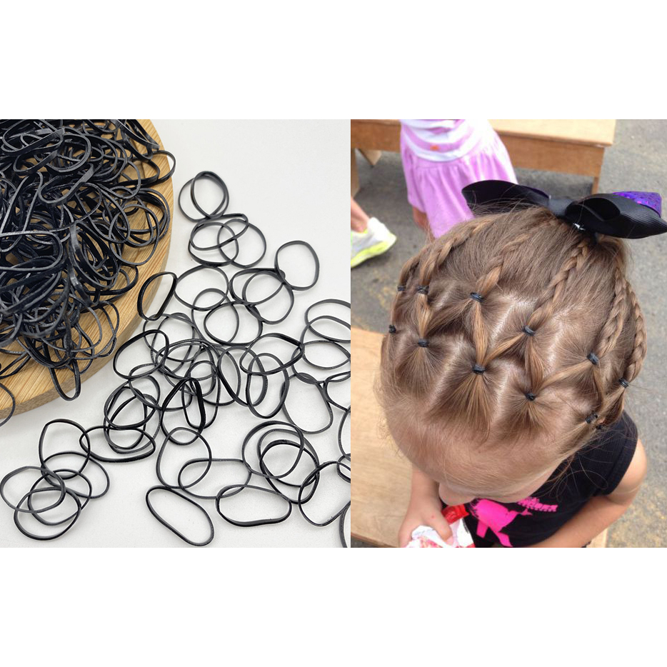 penteado infantil com laço e trança