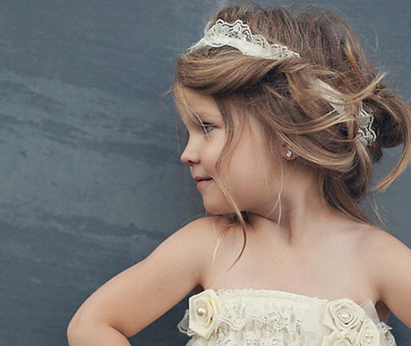 penteado infantil simples casamento