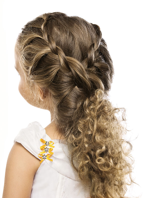 penteado para daminha cabelo curto