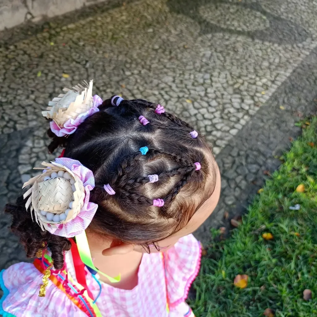 penteado infantil durável escola