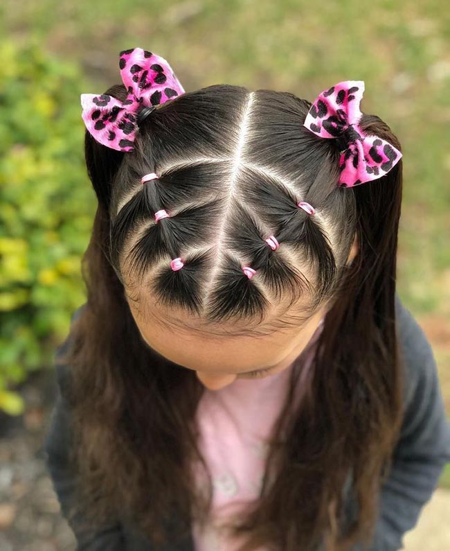 penteado de escola com elástico