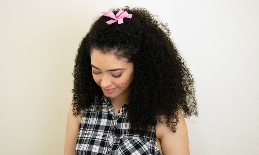 ideias penteado junino cacheado