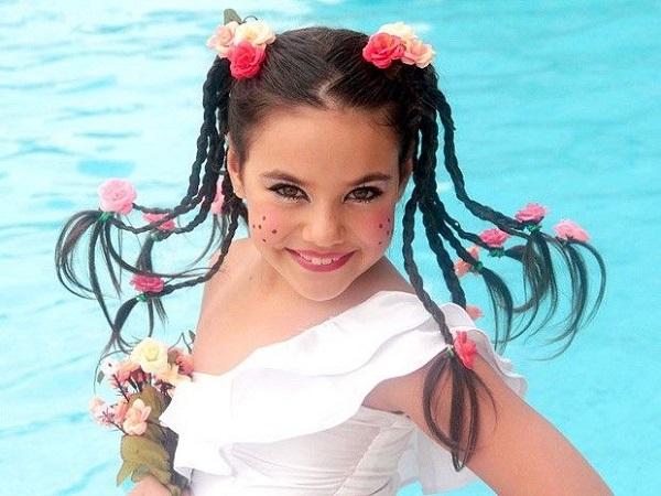 penteado junino infantil fácil