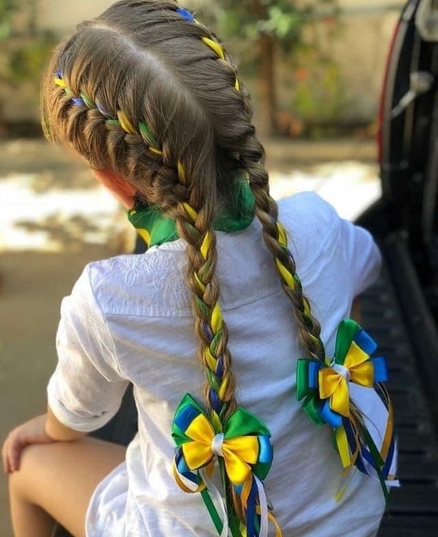 penteado junino cabelo liso infantil