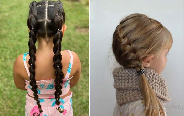 penteado simples para festa infantil
