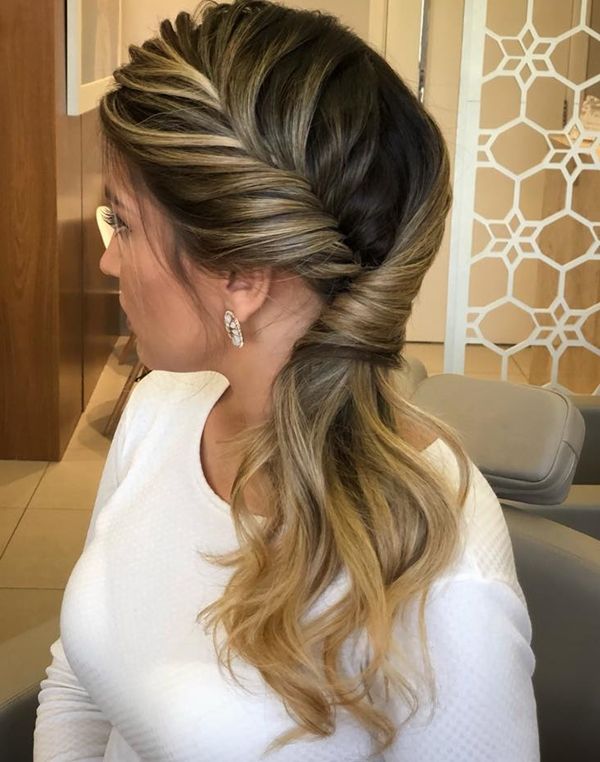 penteado lateral para casamento