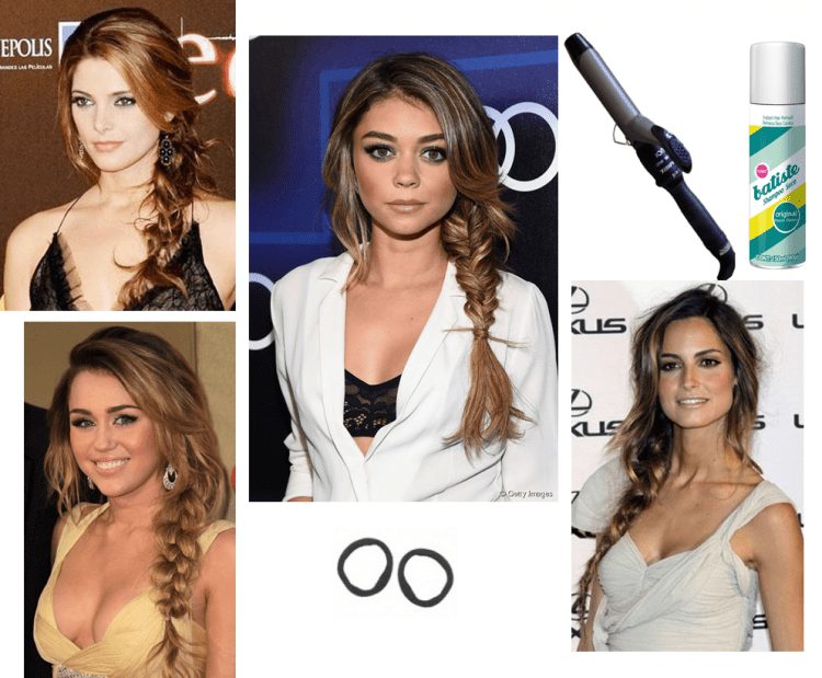 penteado lateral para festa