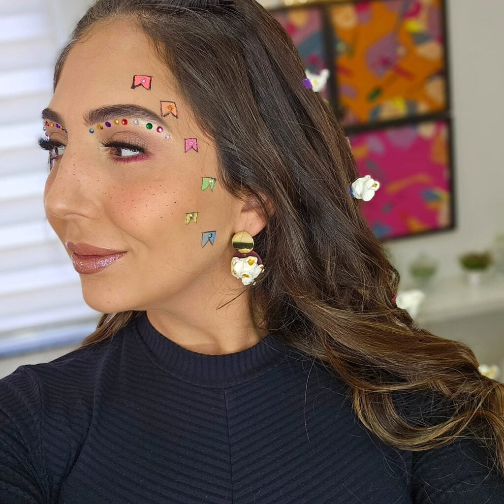 penteado liso solto festa