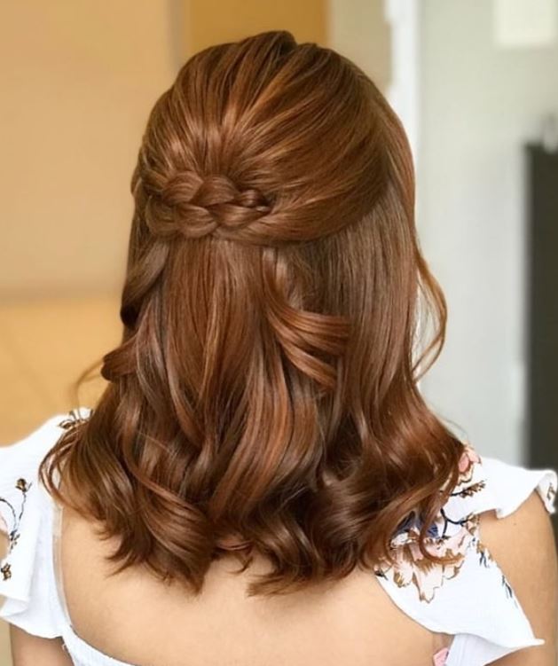 ideias penteado madrinha cabelo curto