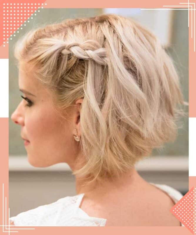 madrinha cabelo curto liso penteado