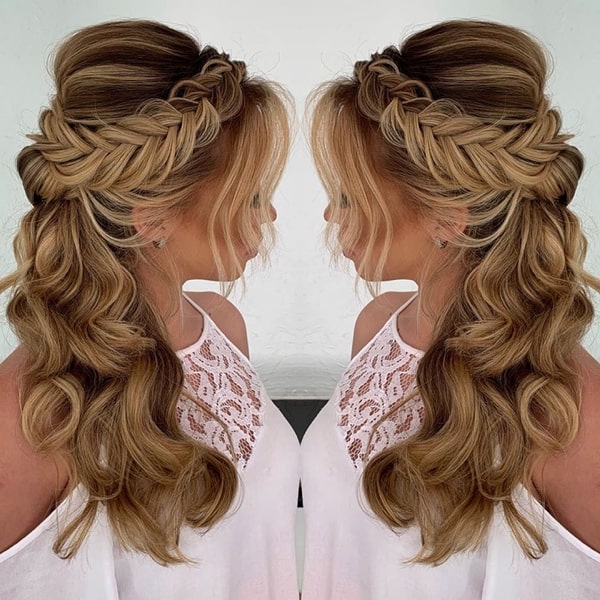 penteado madrinha boho