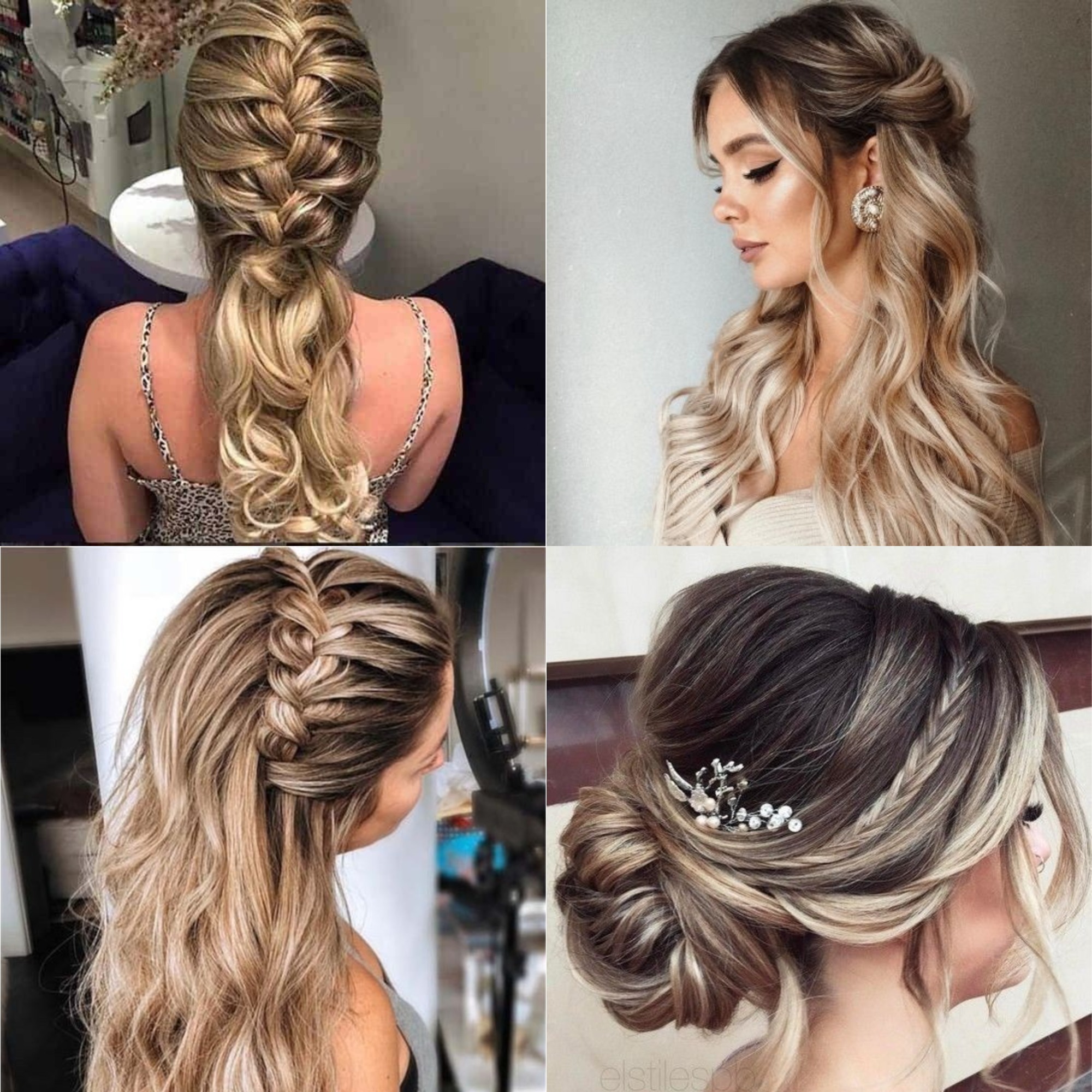 penteado madrinha cabelo solto e liso