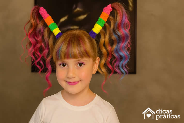 ideias cabelo maluco para meninas curto
