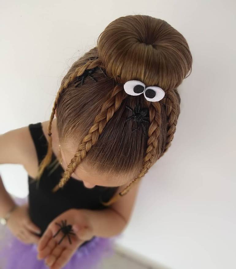 penteado maluco infantil cabelo curto