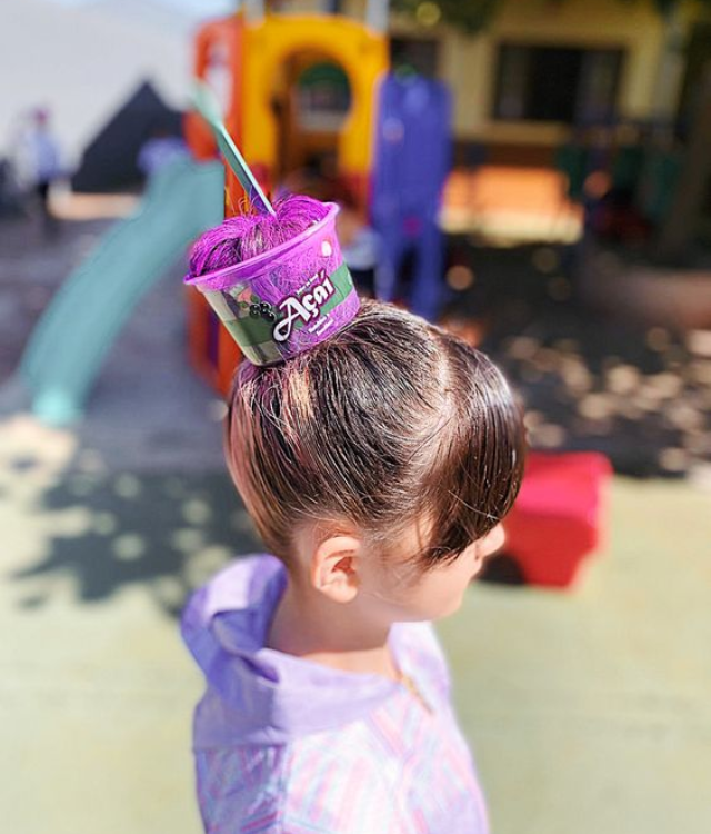 cabelo colorido temporário infantil